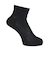 クー（Coo.）ヒートクロス ソックス アンクルゆったり 3足組 895CO5GSA0070 BLK