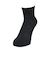 クー（Coo.）ヒートクロス ソックス アンクルゆったり 3足組 895CO5GSA0070 BLK