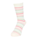 クー（Coo.）ミドルソックス ヒートクロス 二重編み ボーダー 2足組 895CO5GSA0101 PNK