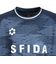 スフィーダ（SFIDA）ジュニア サッカー フットサルウェア 昇華 長袖プラクティスシャツ SA-25522JR NVY