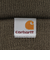 カーハート（CARHARTT）ニットキャップ ストラタス ハット ロー 緑 I02574163XX25FW ニット帽 防寒