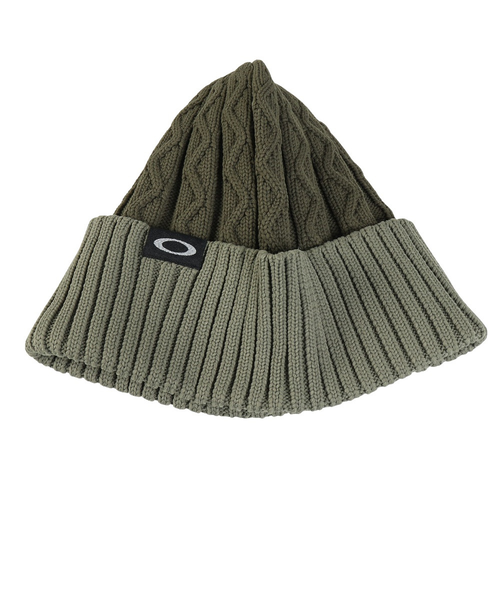 オークリー（OAKLEY）ニットキャップ ESSENTIAL ビーニー 6.0 緑 46cm