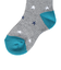 クー（Coo.）靴下 ジュニア クルーソックス HEAT-X 2足組 グレー×ネイビー スター 15.0～18.0センチ 896CO5GSA0058 GRY15