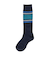クー（Coo.）靴下 ジュニア クルーソックス HEAT-X 2足組 ネイビー×グレー ライン 19.0～22.0センチ 896CO5GSA0060 NVY19