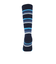 クー（Coo.）靴下 クルーソックス HEAT-X 2足組 ネイビー×グレー ボーダー 22.0～25.0センチ 895CO5GSA0062 NVY22
