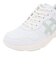 アシックス（ASICS）スニーカー ウォーキングシューズ ゲルファンウォーカー W077 ホワイト グリーン 1292A077.100 スポーツシューズ