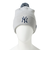ニューエラ（NEW ERA）帽子 ニットキャップ ポンポンニット ニューヨーク・ヤンキース グレー 灰色 14669954