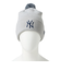 ニューエラ（NEW ERA）帽子 ニットキャップ ポンポンニット ニューヨーク・ヤンキース グレー 灰色 14669954
