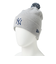 ニューエラ（NEW ERA）帽子 ニットキャップ ポンポンニット ニューヨーク・ヤンキース グレー 灰色 14669954