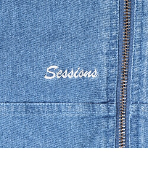 セッションズ（SESSIONS）デニム フーディ ジャケット 257227 LBLU