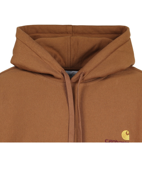 カーハート（CARHARTT）フーデッド アメリカン スクリプト スウェット