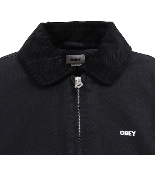 オベイ(OBEY)フェードウォッシュ CWU ジャケット 121800602BLKO25F(Men’s) オベイ（OBEY）フェードウォッシュ CWU ジャケット 121800602BLKO25F