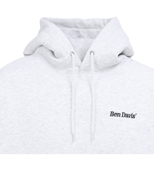 ベンデイビス（BEN DAVIS）刺繍プルパーカー 25780067-ASH｜スーパー