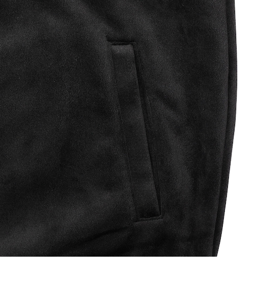 ベロア ハーフジップ フリースシャツ IPDHZSH-1015-BLK｜スーパー