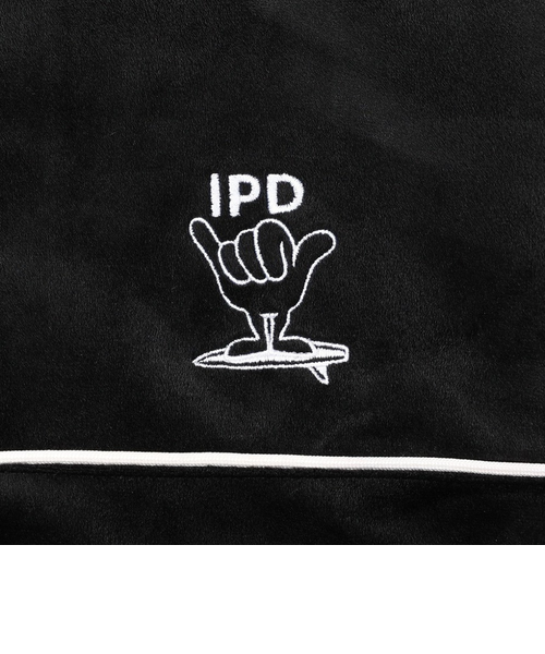 ベロア ハーフジップ フリースシャツ IPDHZSH-1015-BLK｜スーパー