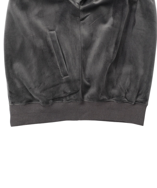 SHAKA ジップアップ ベロア トラックジャケット IPDFZSH-1016-C.GRY