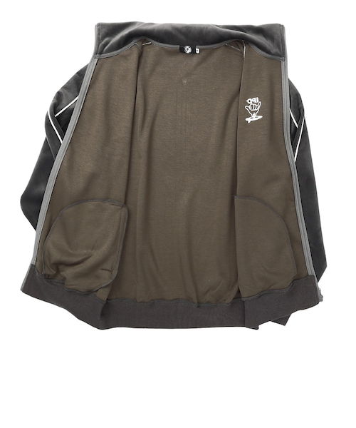 SHAKA ジップアップ ベロア トラックジャケット IPDFZSH-1016-C.GRY