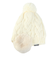 ジュニア 耳付き ポンポン ニット帽 ST25FB0083 OWHT