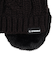 帽子 耳付き ポンポン ニット帽 ST25FB0080 BLK