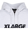 エクストララージ（XLARGE）スタンダード ロゴ ジップフーディ スウェットシャツ 101254012012-ASH