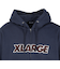 エクストララージ（XLARGE）スタンダード ロゴ ジップフーディ スウェットシャツ 101254012012-NAVY
