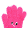 ジュニア 5本指 ニット グローブ GKFG NEON PINK