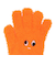 ジュニア 5本指 ニット グローブ GKFG NEON ORANGE