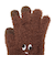 5本指 ニット グローブ GFGT BROWN