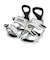 2B1（2B1）スノーボードビンディング WHT 25SOLID WHT