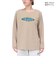 エックスガール（X-gir）サークル ロゴ ロングスリーブ Tシャツ 155253013006-BEIGE