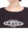 エックスガール（X-gir）サークル ロゴ ロングスリーブ Tシャツ 155253013006-BLACK