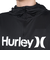 ハーレー（HURLEY）UPF50+ 軽量 速乾 ラッシュガード フルジップパーカー 長袖 MRG2310036-BLK