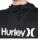 ハーレー（HURLEY）UPF50+ 軽量 速乾 ラッシュガード フルジップパーカー 長袖 MRG2310036-BLK