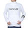 ハーレー（HURLEY）ラッシュガード 長袖 パーカー RASH ONE AND ONLY MRG2310036-WHT 速乾 UVカット