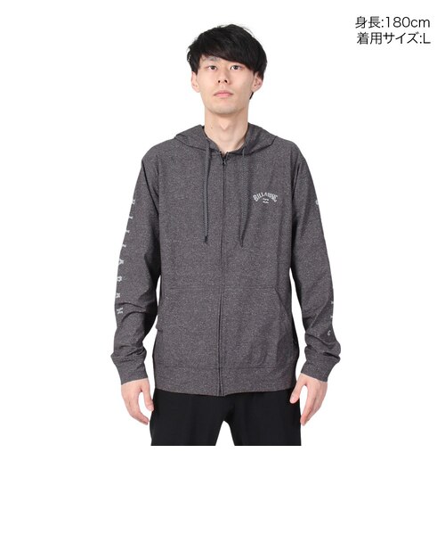 ビラボン（BILLABONG）ラッシュガード 長袖 ジップフーディー SURF