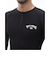 ビラボン（BILLABONG）ラッシュガード 長袖 UVカット 紫外線カット FRONT ZIP BE01A851 BLK