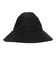 風で飛ばない ツバ広ハット WUV 04 BK