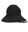 風で飛ばない ツバ広ハット WUV 04 BK