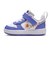 ナイキ（NIKE）ベビー スニーカー スポーツシューズ コート ボロー LOW FL TD ホワイト ブルー IQ0877-100 カジュアル シューズ