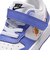 ナイキ（NIKE）ベビー スニーカー スポーツシューズ コート ボロー LOW FL TD ホワイト ブルー IQ0877-100 カジュアル シューズ