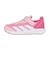 アディダス（adidas）ジュニア スポーツシューズ ベルクロ ベルト付き スニーカー ファイト EL K ピンク ホワイト NSZ68-JQ9516 シューズ