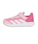 アディダス（adidas）ジュニア スポーツシューズ ベルクロ ベルト付き スニーカー ファイト EL K ピンク ホワイト NSZ68-JQ9516 シューズ