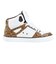 ディーシーシューズ（DC SHOES）スニーカー ボーダーシューズ ピュア ハイトップ SE SN ホワイト ブラウン 26SPDM261303WBG スポー…
