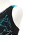 スピード（SPEEDO）フィットネス水着 レディース 水泳 ルースンニースキン 黒×青 S-LLサイズ SFW12592Z KQ 撥水 UVカット