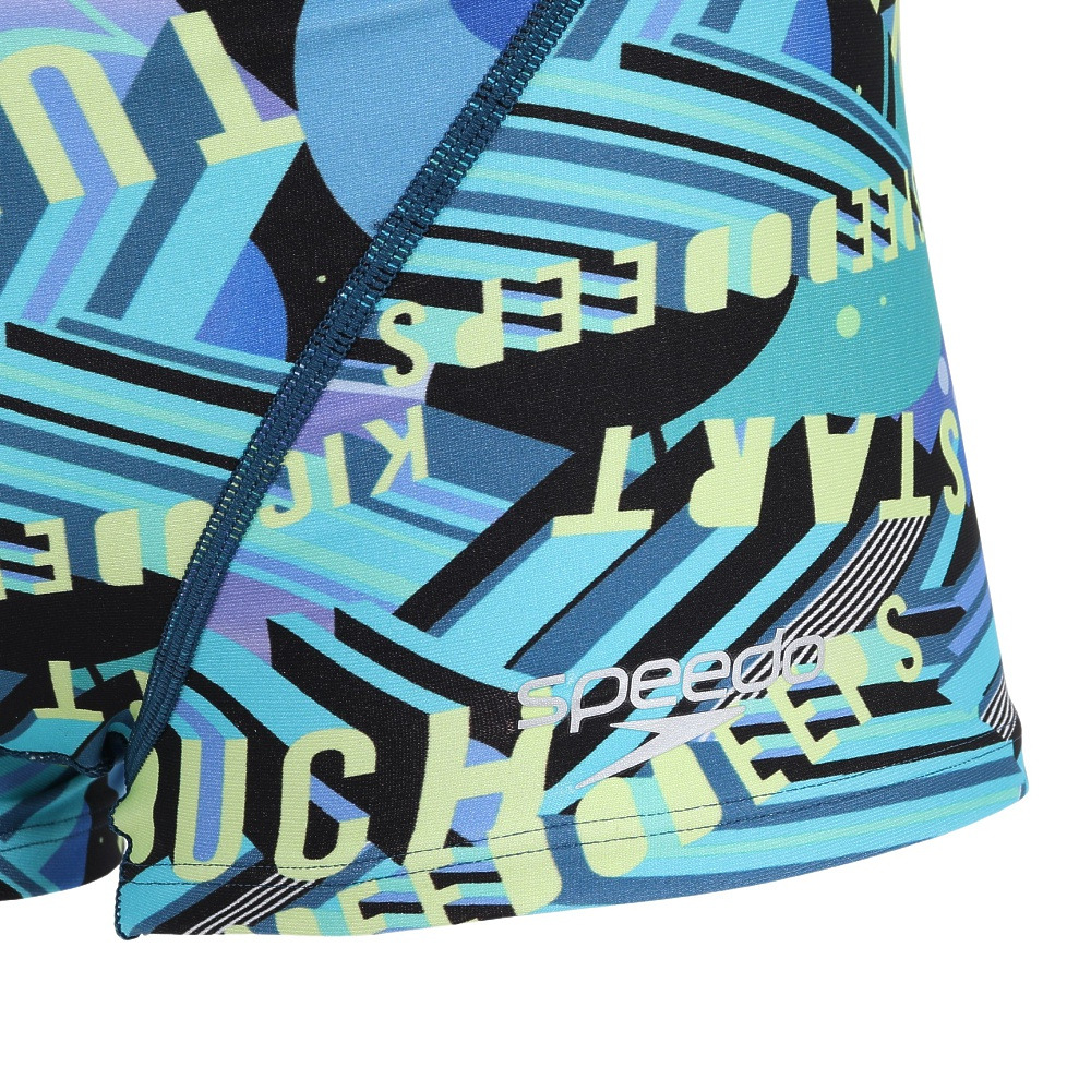 スピード（SPEEDO）競泳水着 メンズ 水泳 ワーディングス トライプスターンズ ボックス 青 ブルー M=LLサイズ ST52606 AQ