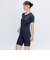 ナイキ（NIKE）水着 レディース 水泳 ベーシック 半袖ジップ付きセパレーツ 黒 ブラック M-4Lサイズ 2993164-009