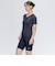 ナイキ（NIKE）水着 レディース 水泳 ベーシック 半袖ジップ付きセパレーツ 赤 レッド M-4Lサイズ 2993164-005