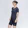 ナイキ（NIKE）水着 レディース 水泳 ベーシック 半袖ジップ付きセパレーツ 赤 レッド M-4Lサイズ 2993164-005