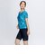 ナイキ（NIKE）フィットネス水着 レディース 水泳 半袖ジップ付きプリントセパレーツ（ブラシ） 2993158-023