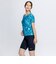 ナイキ（NIKE）フィットネス水着 レディース 水泳 半袖ジップ付きプリントセパレーツ（ブラシ） 2993158-023